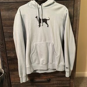 Light Blue Black Dog Sweatshirt